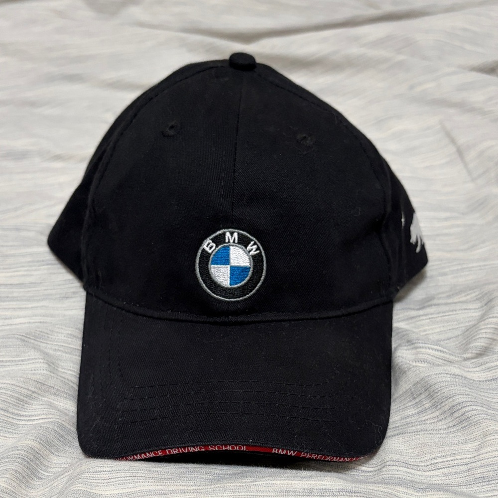 BMW Black Baseball Cap with Blue & White Roundel